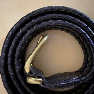 Men's Coach Leather Black Belt, size 38 waist